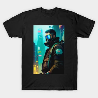 Abstract Cyberpunk Man T-Shirt